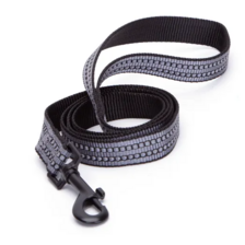 Nobleza vodítko s reflexným pruhom 2 x 120 cm sivé